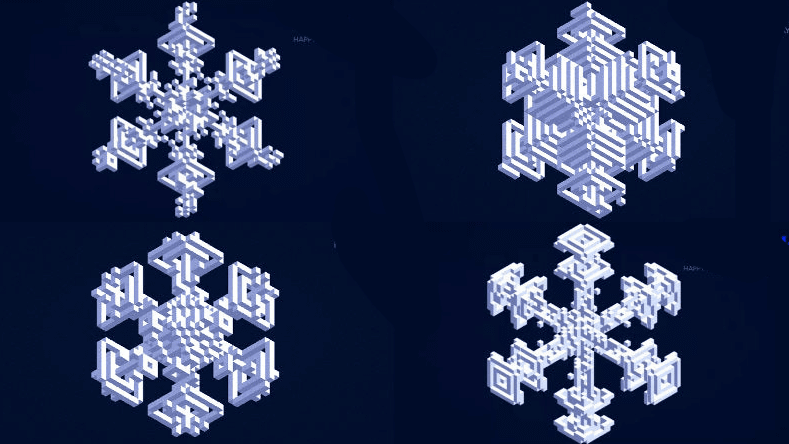 精妙な幾何学模様の雪の結晶をタイピングで自由自在に生成できる Flakes Gigazine