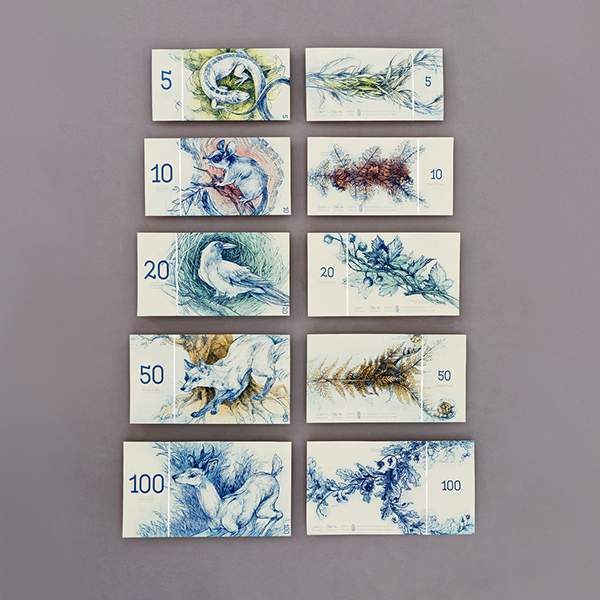 アーティストが作るハンガリーユーロ紙幣が本物のように凝りまくったデザイン Gigazine