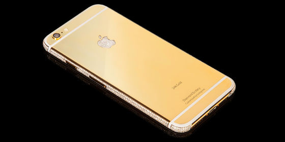 純金でコーティングしダイヤモンドを装飾したiPhone 6が約4億円で販売開始 - GIGAZINE