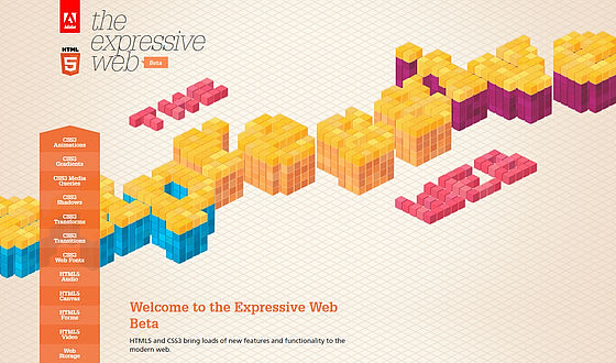 HTML5とCSS3で何ができるかを実際に動かして学べる「The Expressive 