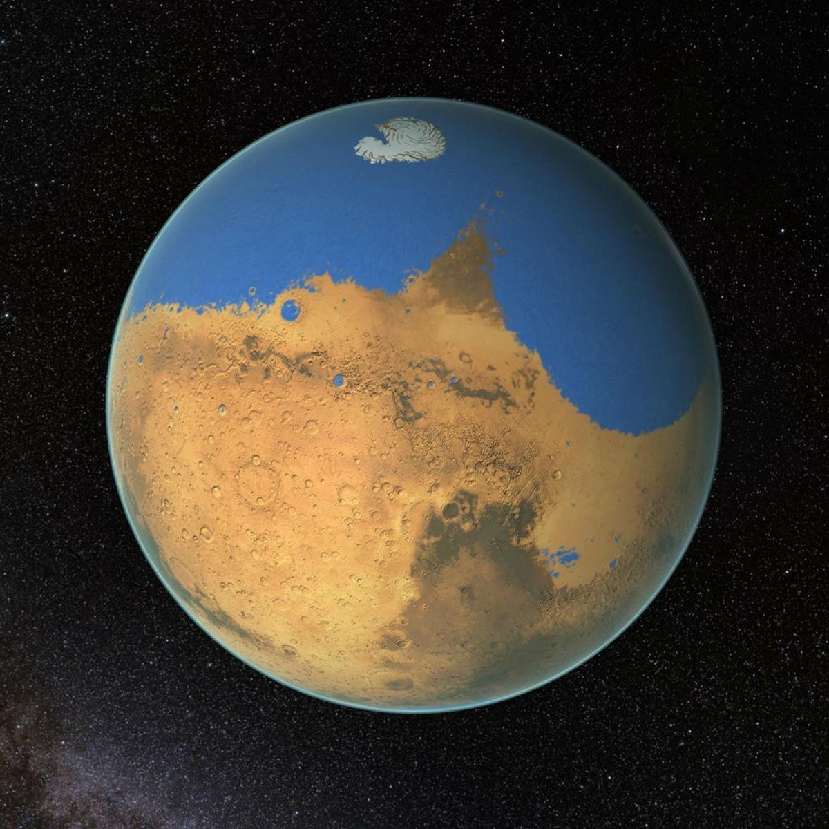 火星に地表の を占める 巨大ため池 が存在していたとnasaが発表 Gigazine