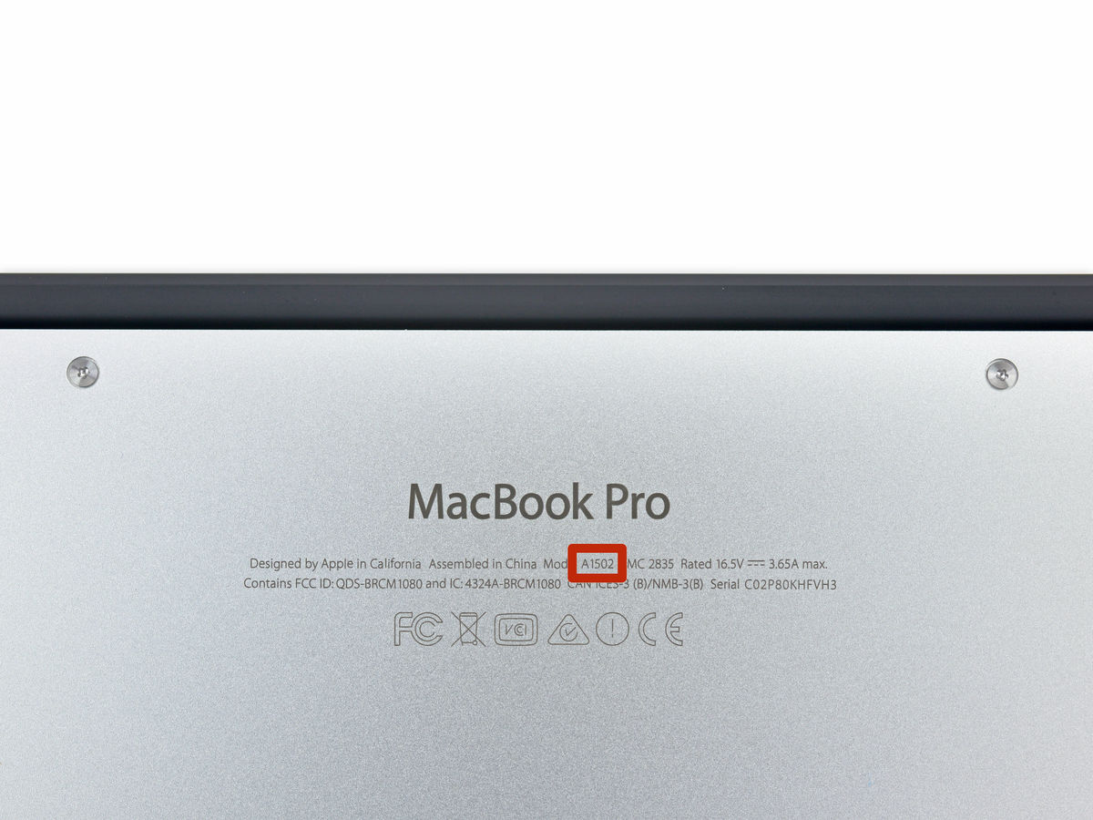 MacBookPro 13inch Early 2015 A1502