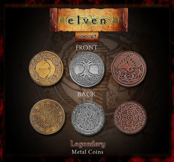 ファンタジーやrpgの世界で実在しそうな11種類の金属製コインセット Legendary Metal Coins Gigazine