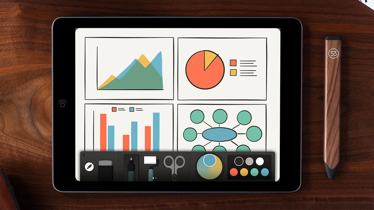 手描きでプレゼンで使えるレベルの図形を描ける新機能がお絵かきアプリ Paper By Fiftythree に登場 Gigazine