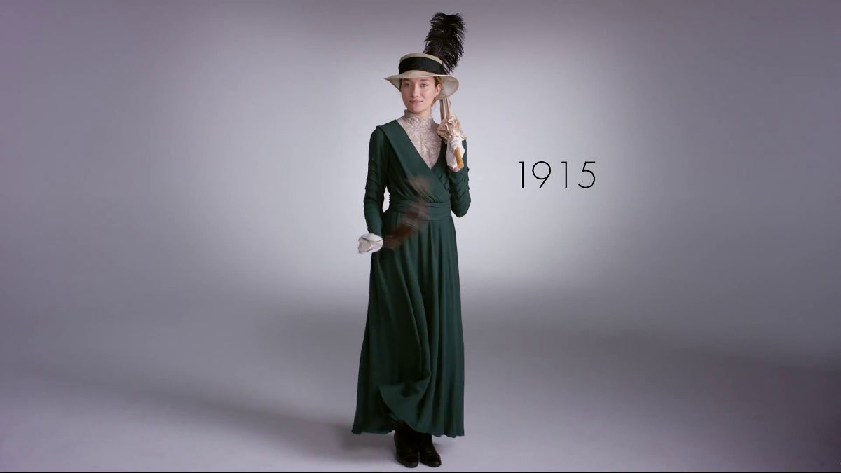 女性ファッションの100年の歴史を一挙に振り返るとこうなる Gigazine