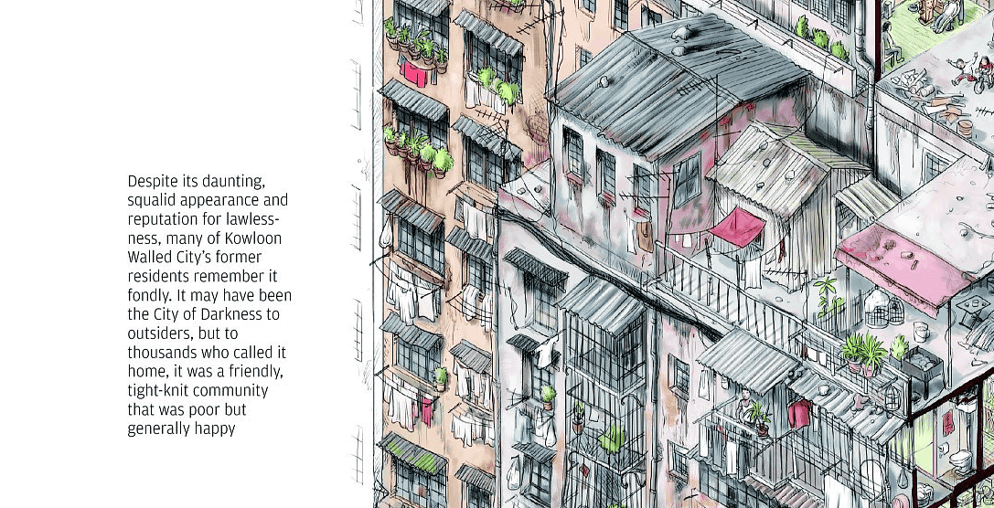 かつて香港に存在した世界有数の巨大スラム街 九龍城 での生活を描いた Life Inside The Kowloon Walled City Gigazine