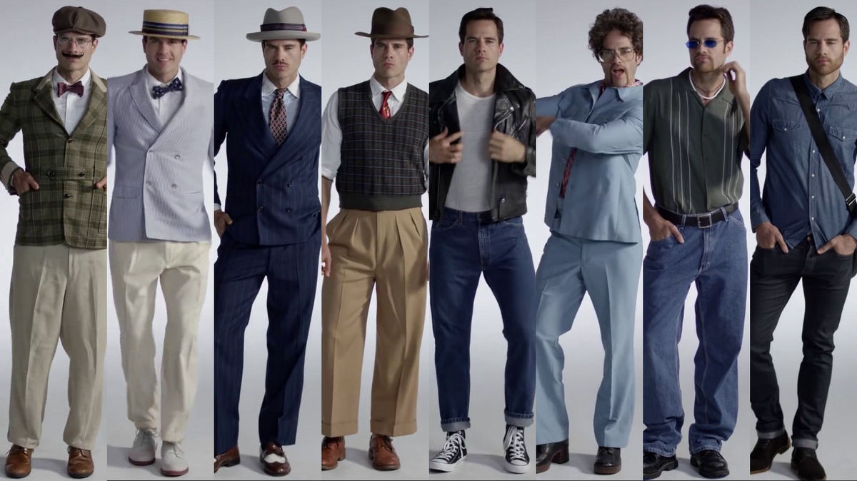 たった3分で100年間の男性ファッションの変遷が分かる 100 Years Of Men S Fashion In 3 Minutes Gigazine