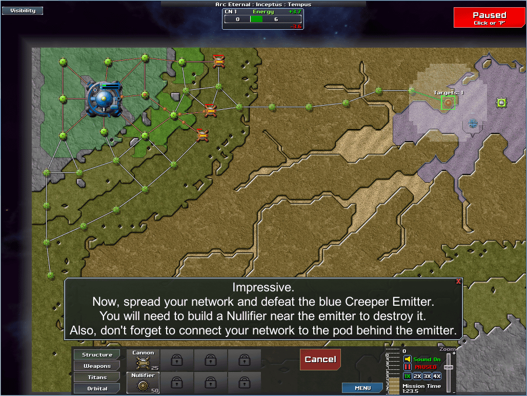 敵の侵略を基地から補給線を構築して武装を稼働させて防ぐ戦略ゲーム