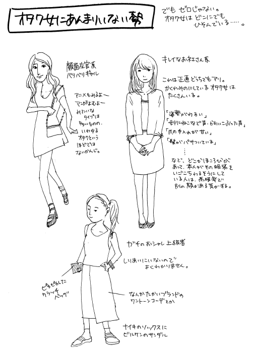 オタク女子のファッションを分類 見分け方を詳細解説した オタク女の教えるほんとうのオタク女ファッション が公開中 Gigazine