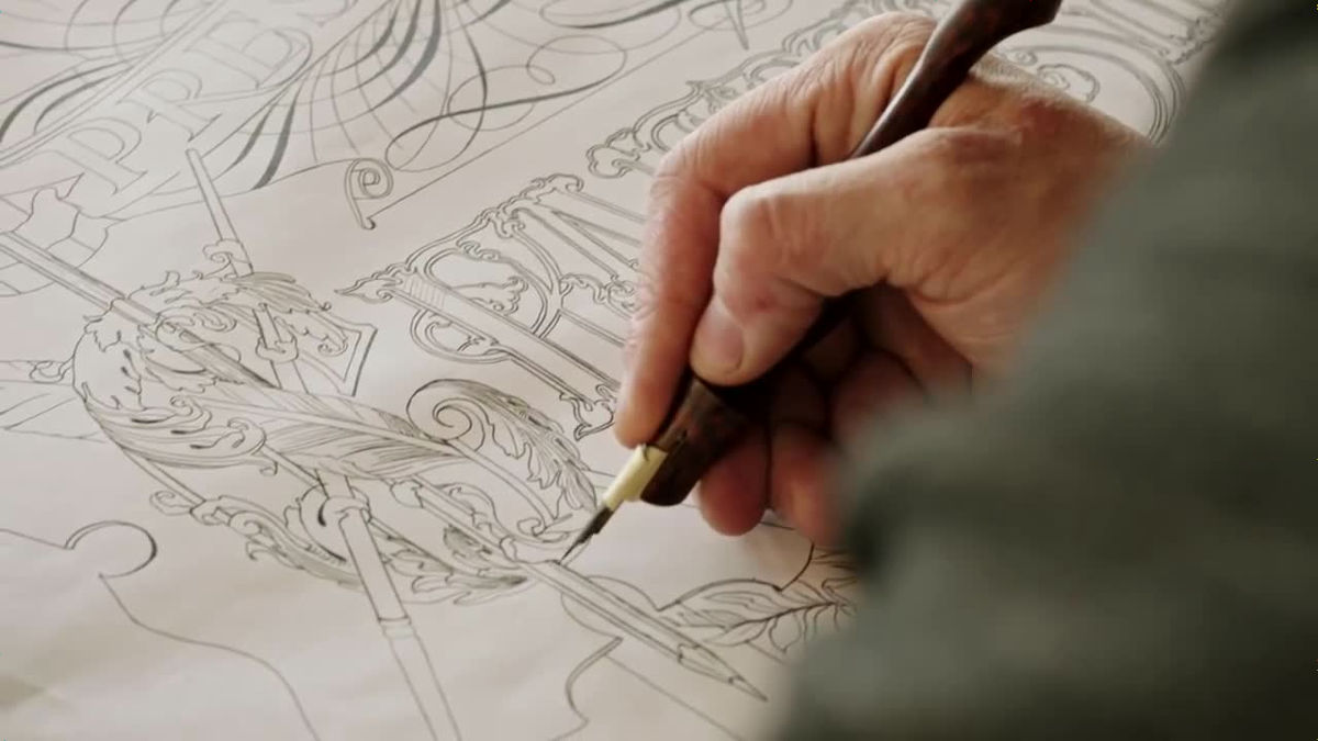 世界に12人しか存在しない インクを使うペンで描く技術を極めた マスター ペンマン とは Gigazine