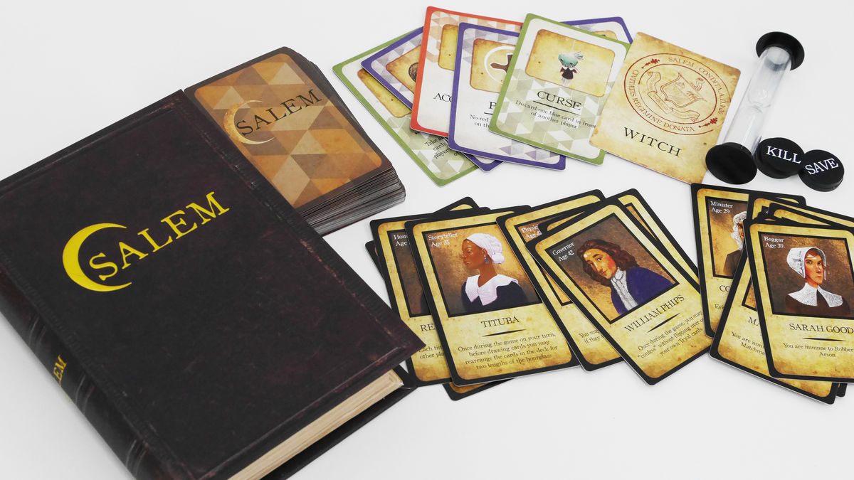本当にあった魔女狩りの「セイラム魔女裁判」をカードゲームにした