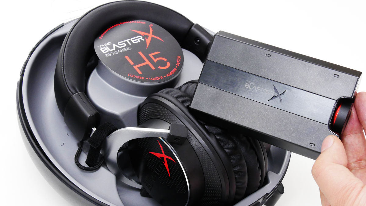 ゲーミングオーディオsound Blasterxシリーズ最強コンビのヘッドセット H5 とヘッドホンアンプ G5 を使ってみました Gigazine