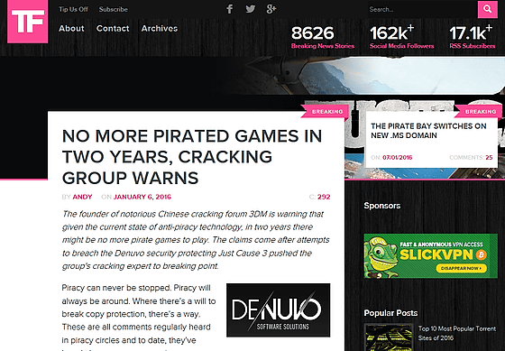2年以内に海賊版ゲームはなくなる とクラッカー集団が警告 Gigazine