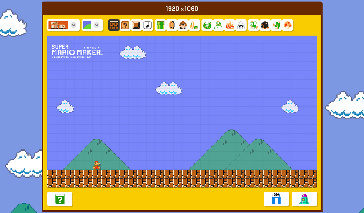 無料でpc スマホのマリオメーカーな壁紙を作成できる スーパーマリオ
