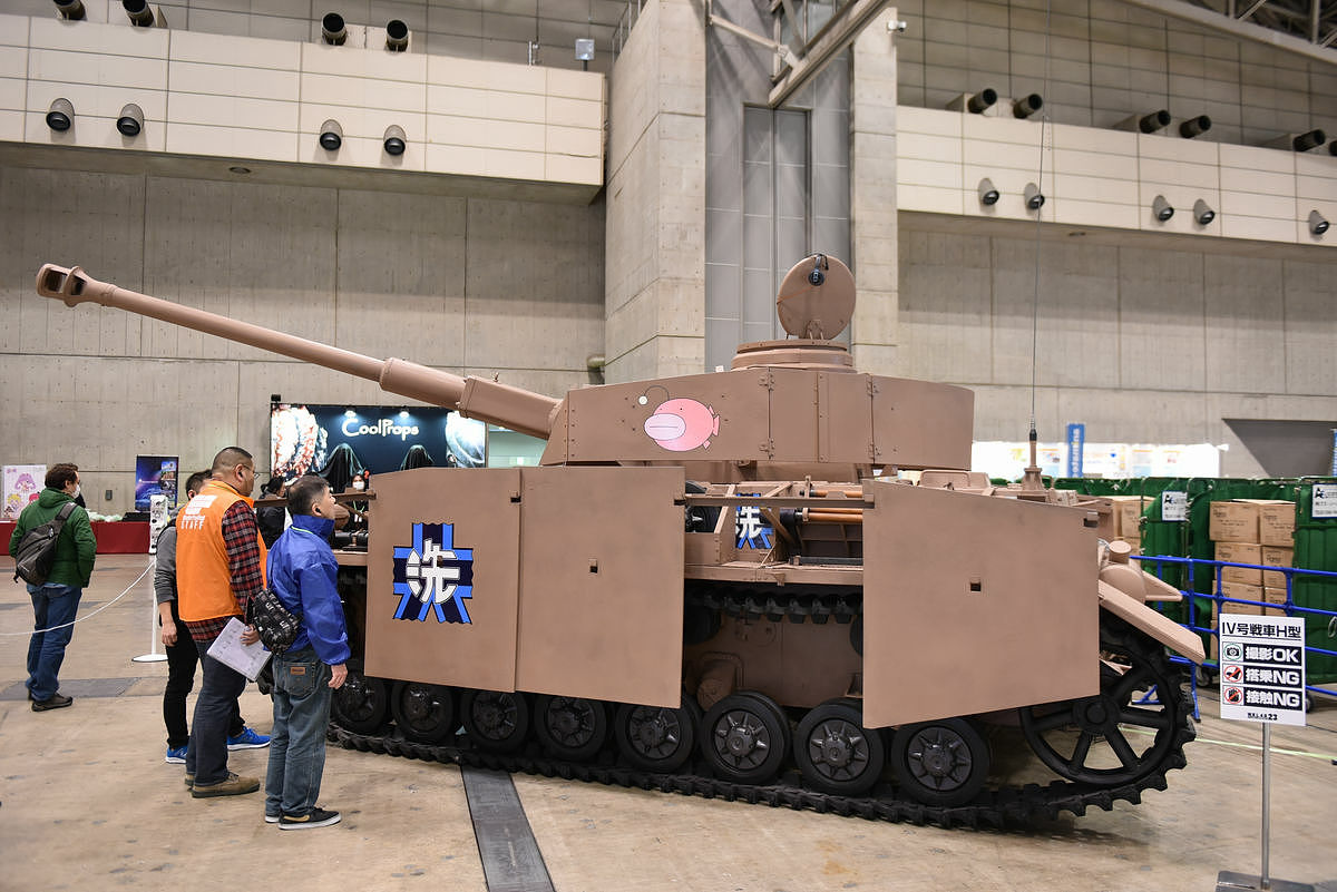 ガルパン・あんこうチームが搭乗する「IV号戦車」が実物大でどーんと