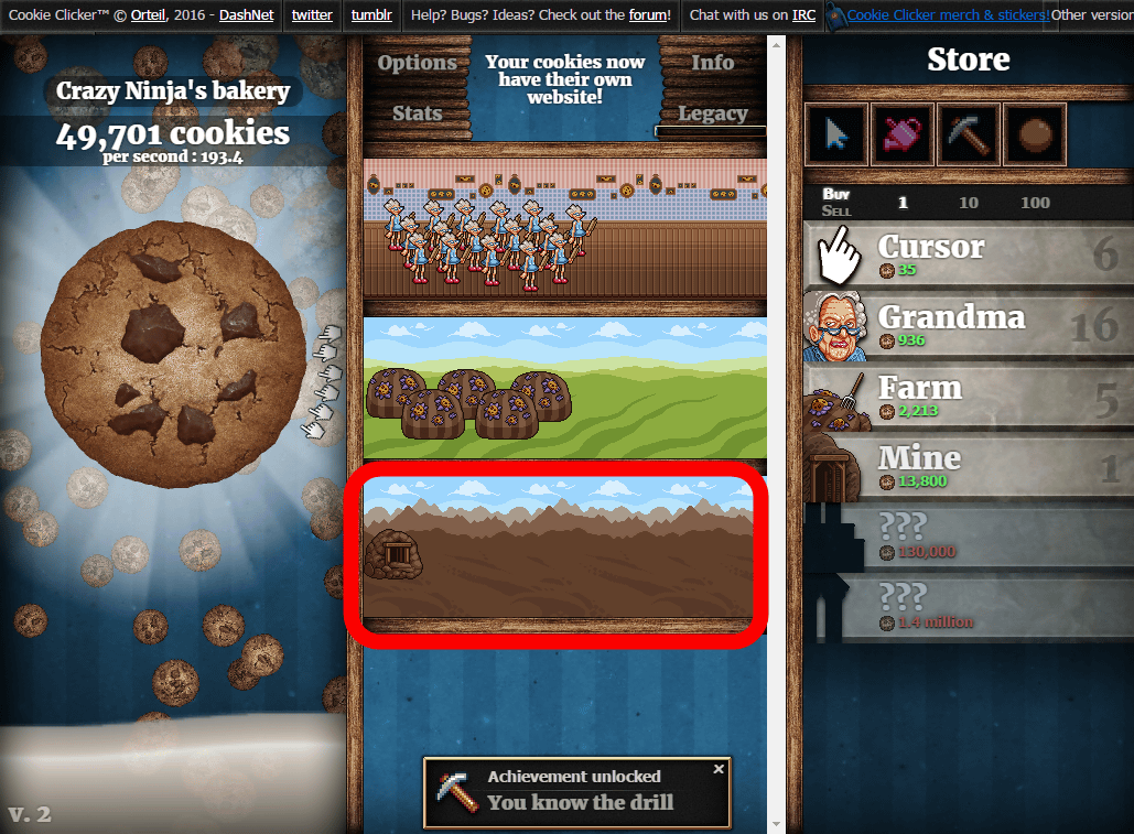 That cookie clicker evolved into rain version 2.