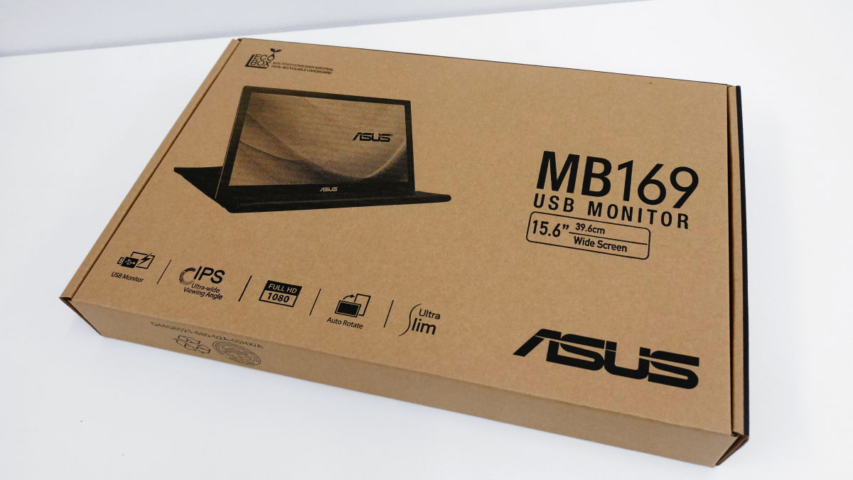 ASUS モバイルディスプレイ MB169B+スマホ/家電/カメラ