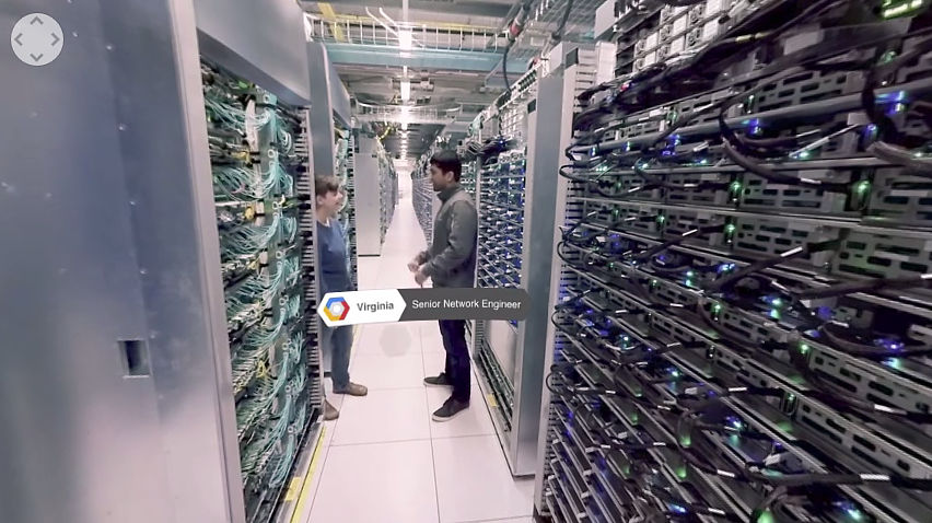 Googleのデータセンターの中を360度ビューでくまなく見回すことができる Google Data Center 360 Tour Gigazine