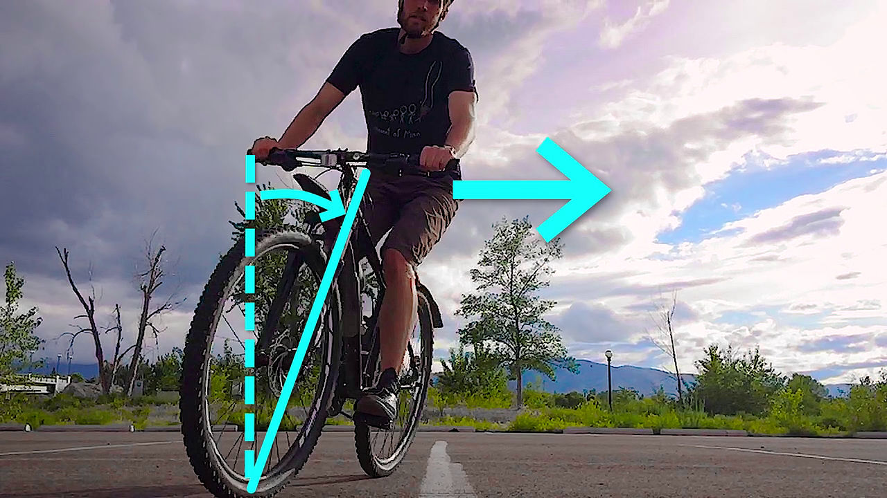 自転車で右や左に曲がる時に 知らないうちに起こっている物理的な動きとは Gigazine