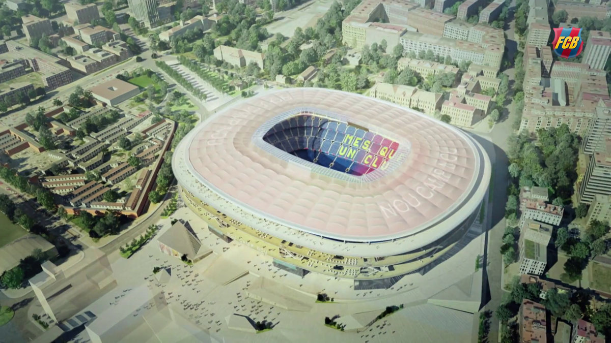 ヨーロッパ最大級のサッカースタジアムが日本製の 新カンプ ノウ に改修決定 収容人数10万人超えの新スタがどうなるかわかるムービー公開中 Gigazine