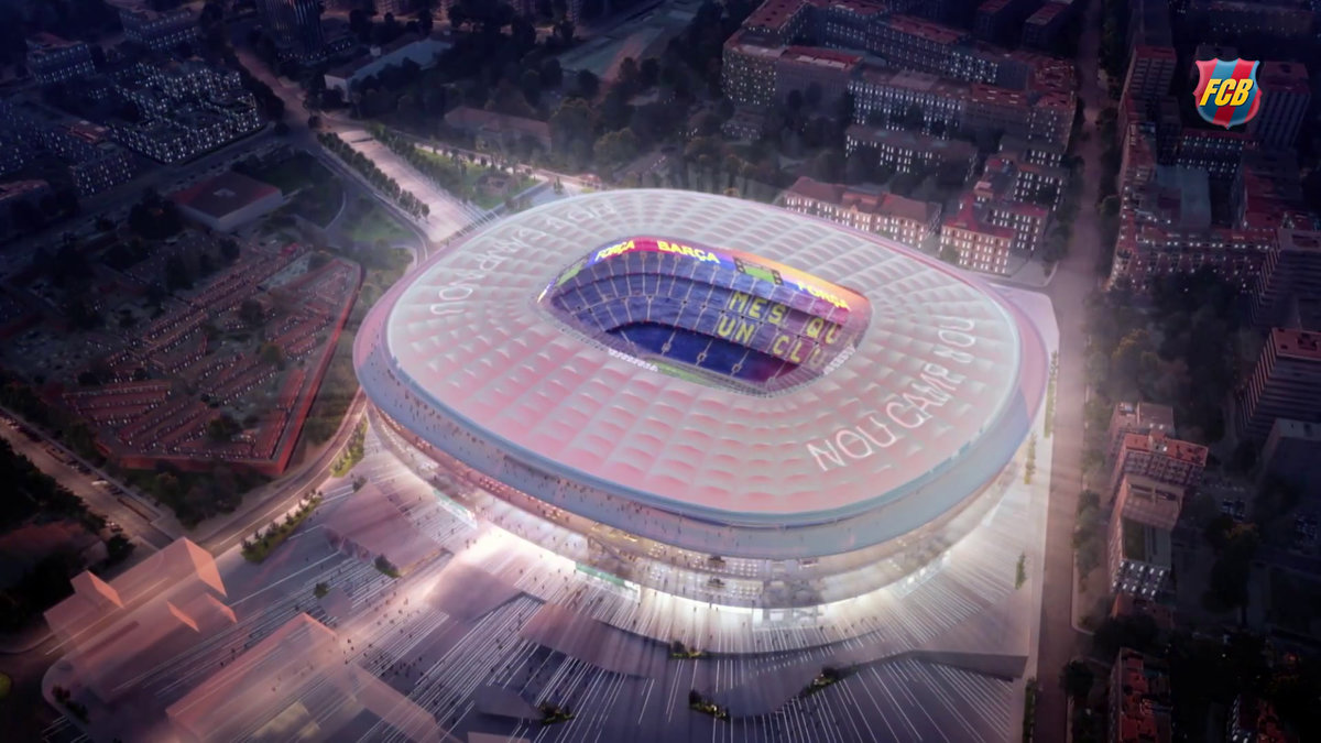 ヨーロッパ最大級のサッカースタジアムが日本製の 新カンプ ノウ に改修決定 収容人数10万人超えの新スタがどうなるかわかるムービー公開中 Gigazine