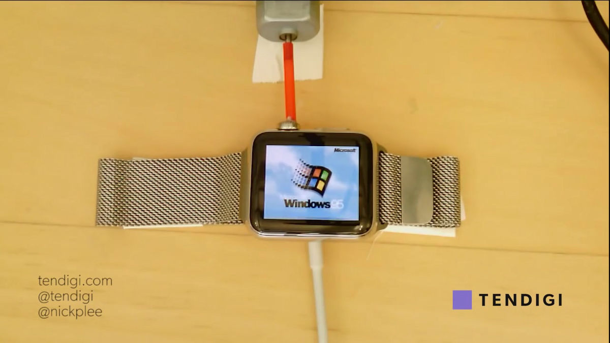 Windows 95をapple Watchにインストールして起動することに成功 Gigazine