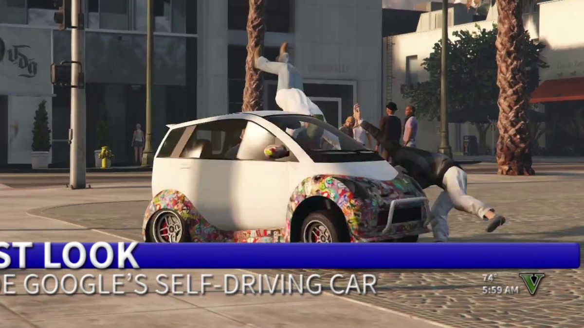 暴走して人をはねまくるgoogleの全自動運転車がゲームに登場 Gigazine