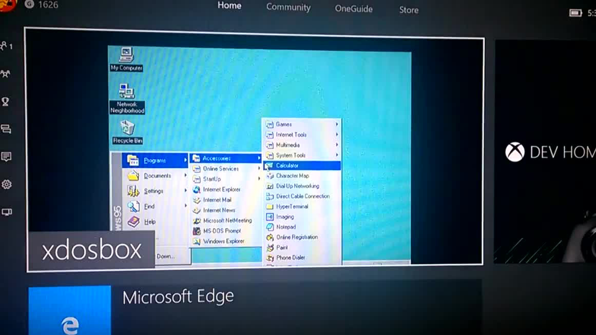 Windows 95をxbox Oneで起動させることに成功 Gigazine