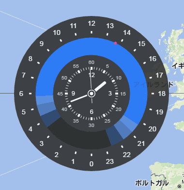 Googleマップで世界各地の現在時刻といつが明け方 朝 昼 夕方 夜なのかがわかる Chronozone Gigazine