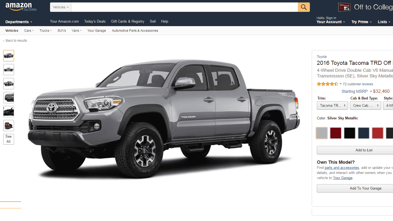 Amazonが高画質な写真 スペック オーナーの意見などあらゆる自動車情報を盛り込んだ自動車検索サービス Amazon Vehicles をリリース Gigazine