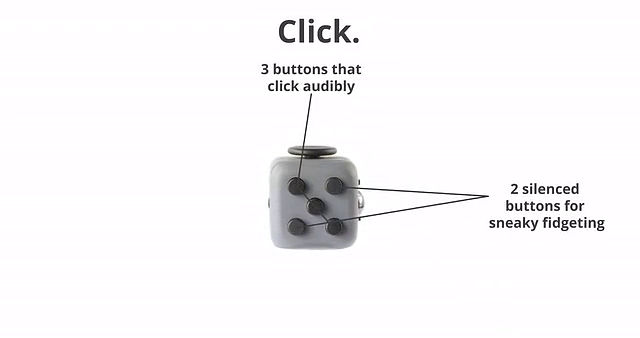 集中力を高めるためのボールペンノックやジョイスティックぐりぐりを再現できる「Fidget Cube」 - GIGAZINE