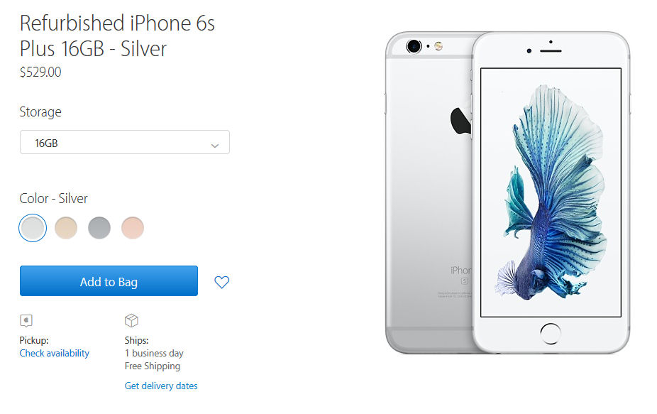 iPhone 6s 64G AppleStoreモデル シルバー - スマートフォン本体