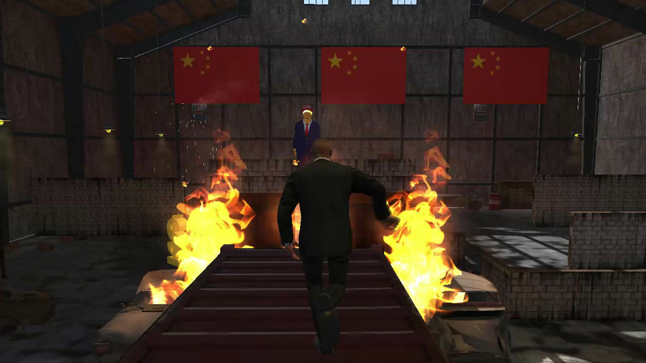 ドナルド トランプそっくりの大統領候補を中国やisisの秘密基地で暗殺者から救いまくる過激なゲーム Mr President Gigazine