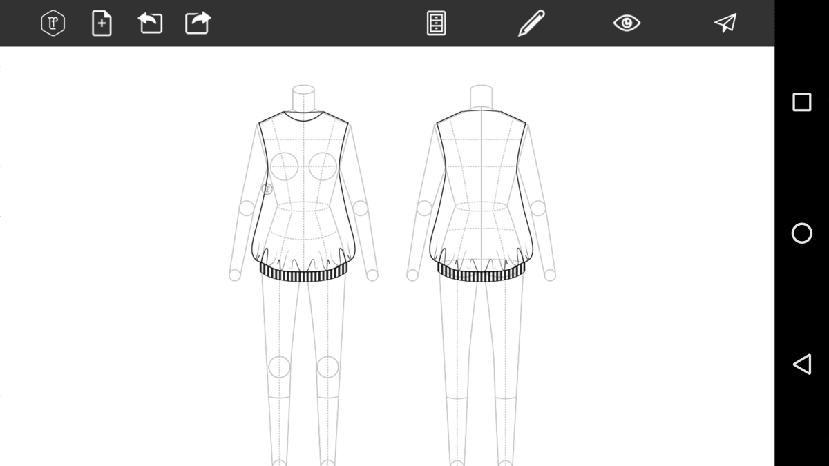 タップするだけで1000通り以上の服をデザインできて衣装のアイデアを練る時に最適な Fashion Design Flat Sketch レビュー Gigazine