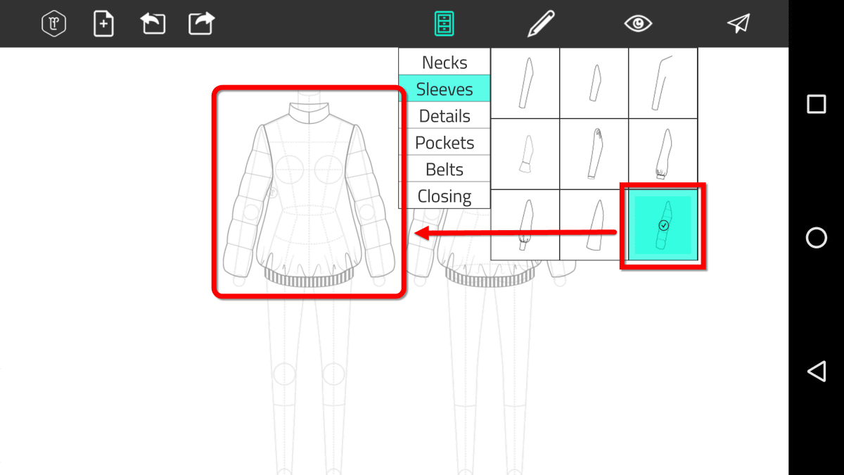 タップするだけで1000通り以上の服をデザインできて衣装のアイデアを練る時に最適な Fashion Design Flat Sketch レビュー Gigazine