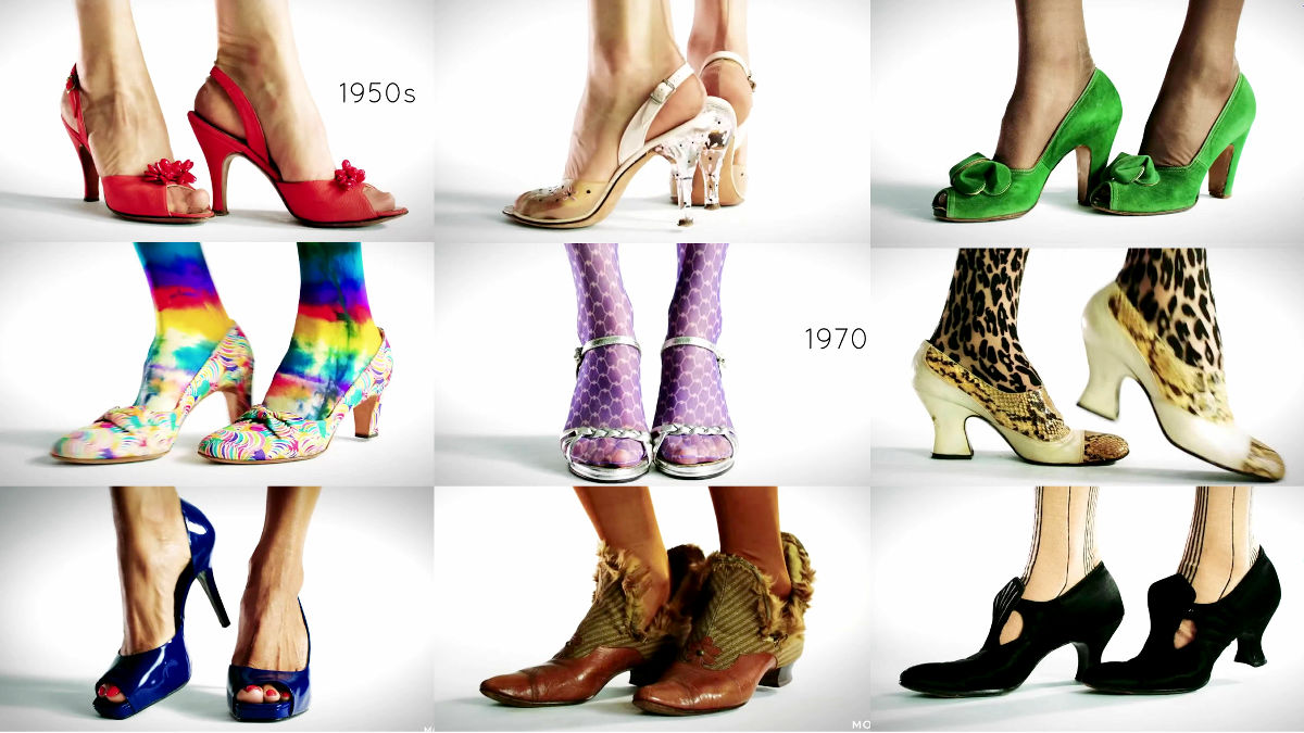 ハイヒールの歴史100年を3分間に凝縮したムービー 100 Years Of Fashion Heels Gigazine