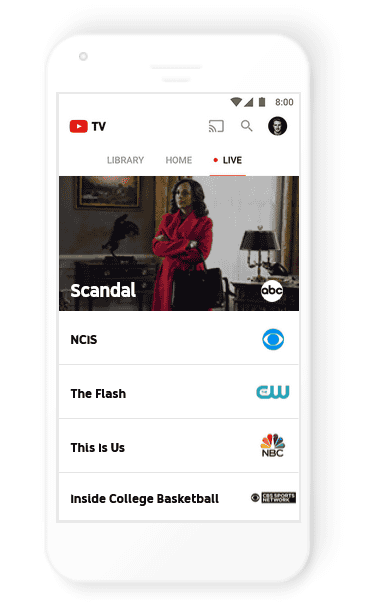 Youtube Tv はcatvの半額でテレビ放送をテレビ スマホ Pcで視聴でき容量無制限の保存 有料放送配信にも対応 Gigazine