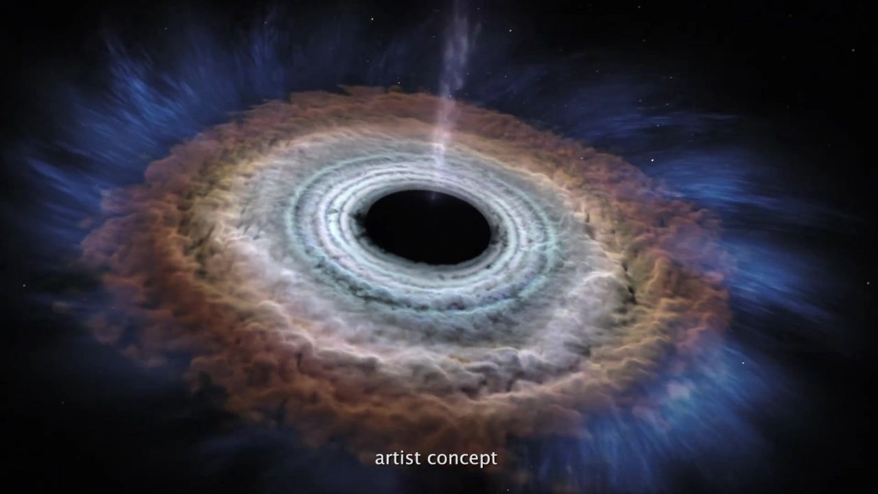 太陽の10億倍の重さの巨大ブラックホールが秒速00キロメートルの爆速で移動しているのをハッブル宇宙望遠鏡が発見 その理由とは Gigazine