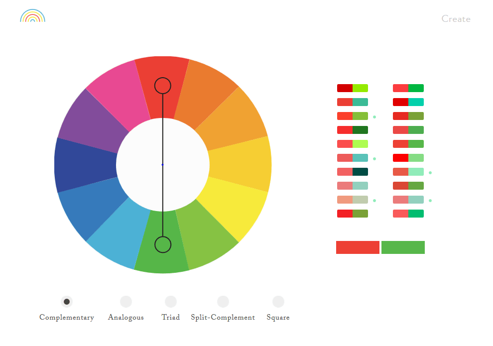 カラーチャートをグルグル動かして好みの配色を探せる Color Supply Gigazine