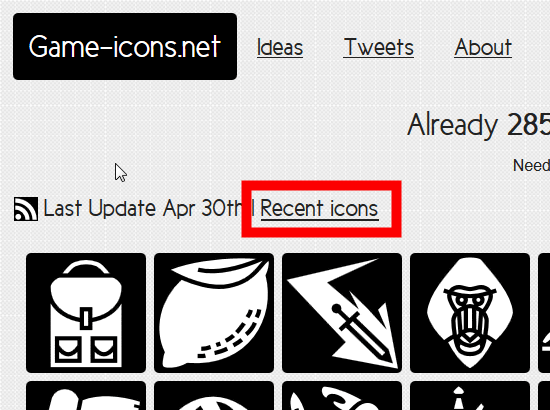 無料でゲーム アプリの開発に使えるアイコンが2800種類以上ある Game Icons Net Gigazine