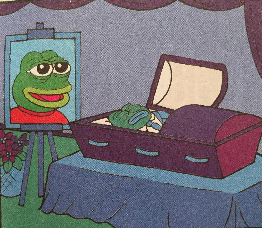 ヘイト目的で使われ続けた カエルのペペ 作者が奪還を断念して公式で葬式を行う Gigazine