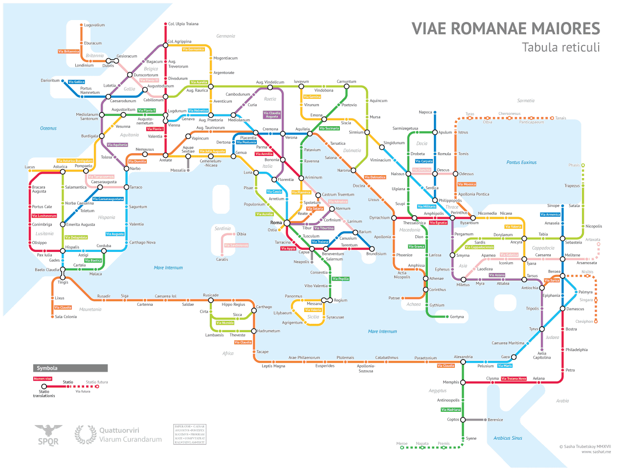 すべての道はローマに通ず は本当か かつての主要道路を地図にするとこうなる Gigazine