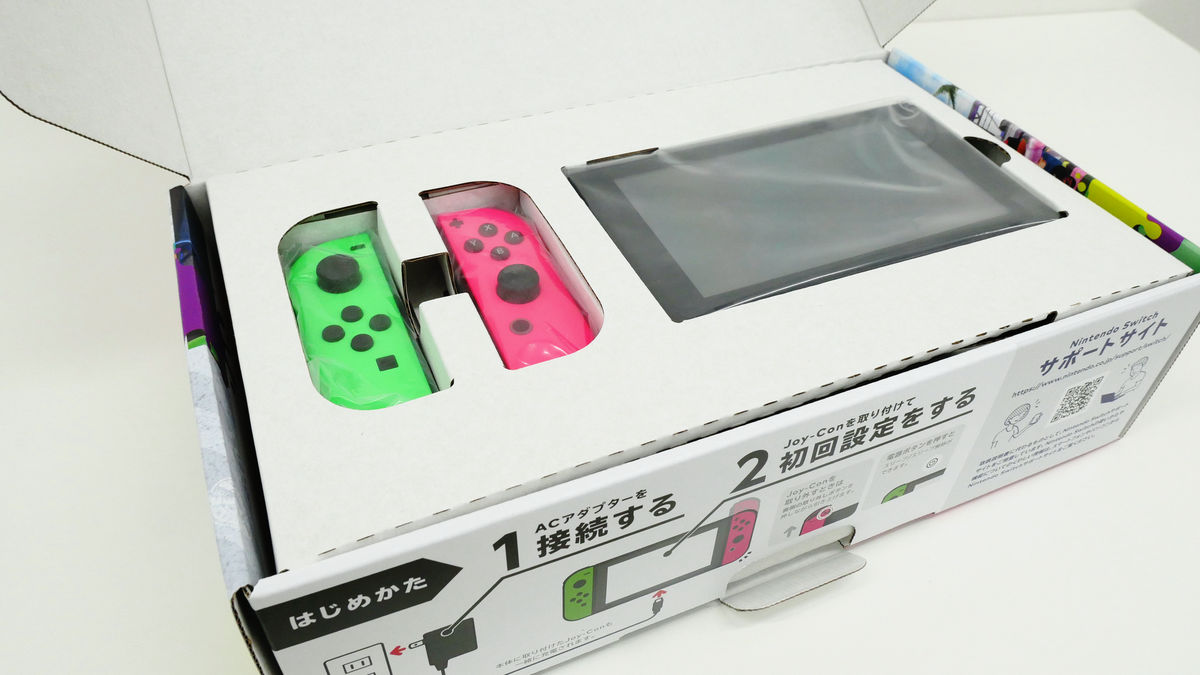 Nintendo Switch スプラトゥーン2セット」実機レビュー、Joy-Con