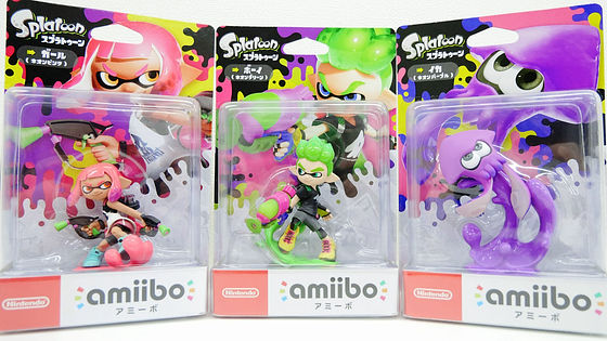 スプラトゥーン2 スプラ2 amiibo アミーボ ボーイ ガール イカ | mdh