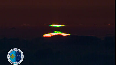 夕日が美しい緑色の閃光を放つレア現象 グリーンフラッシュ とは Gigazine