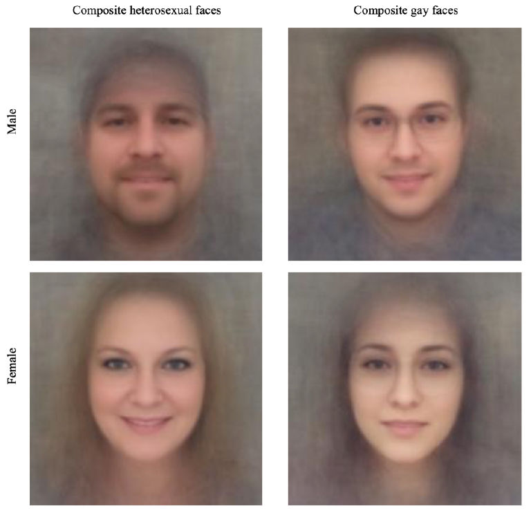 人工知能は顔写真を分析してストレートかゲイかを高精度で判別できることが判明 Gigazine