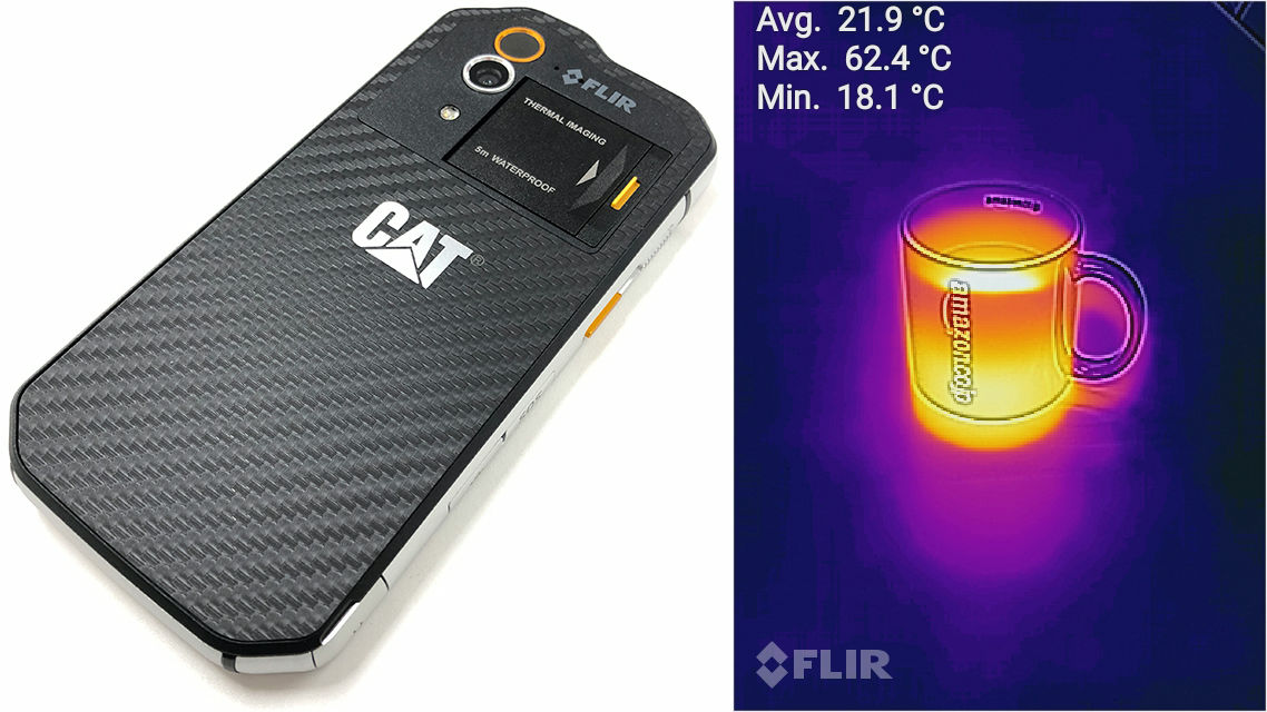 CAT S60 サーモグラフィ SIMフリー FLIR 熱赤外画像-