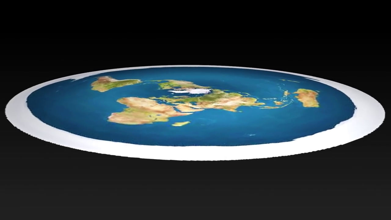 Terre est. Плоская земля сбоку. Теория плоской земли. Макет плоской земли. Картина плоской земли.