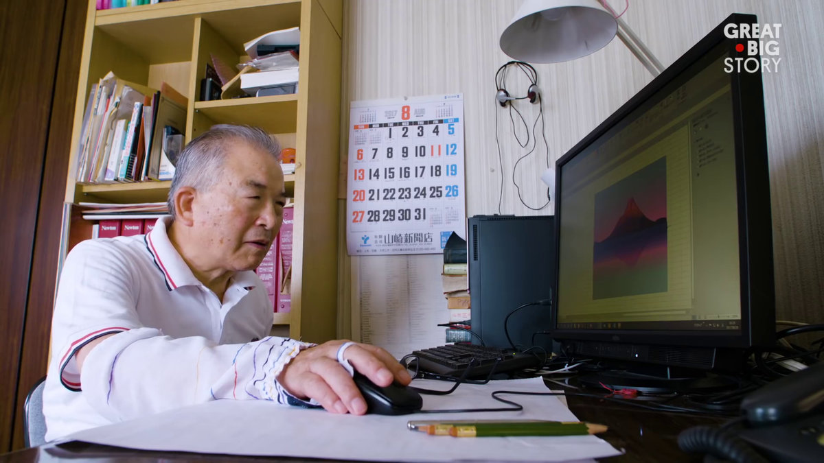 エクセルのみで絵を描く 77歳日本人画家 
