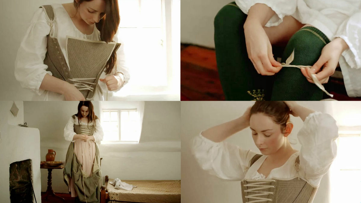 18世紀の女性は衣服をどのように着ていたのか の全工程がムービーで公開中 Gigazine